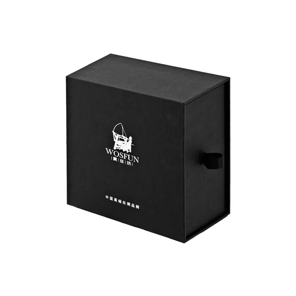 Thick Black Paper Whole Set Ring Earring Bracelet Pendant Necklace Packaging Drawer Gift Boxes Custom Sliding Jewelry Box