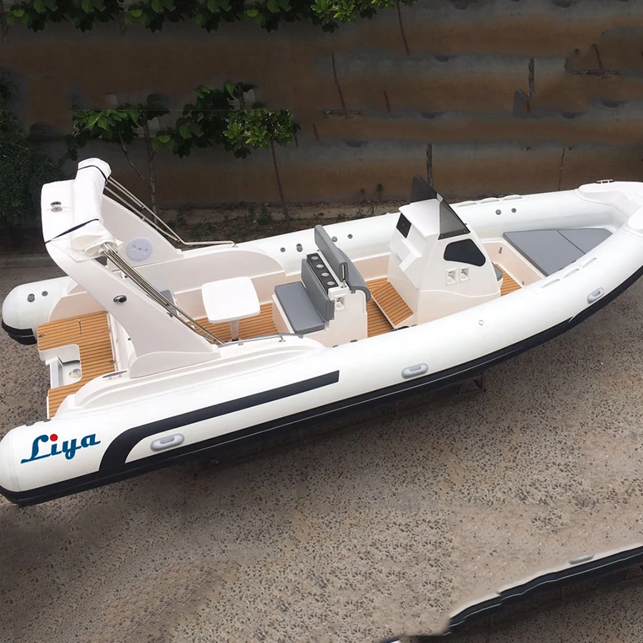 Liya fabricant chinois semi rigide bateau china rib boats 7.5m