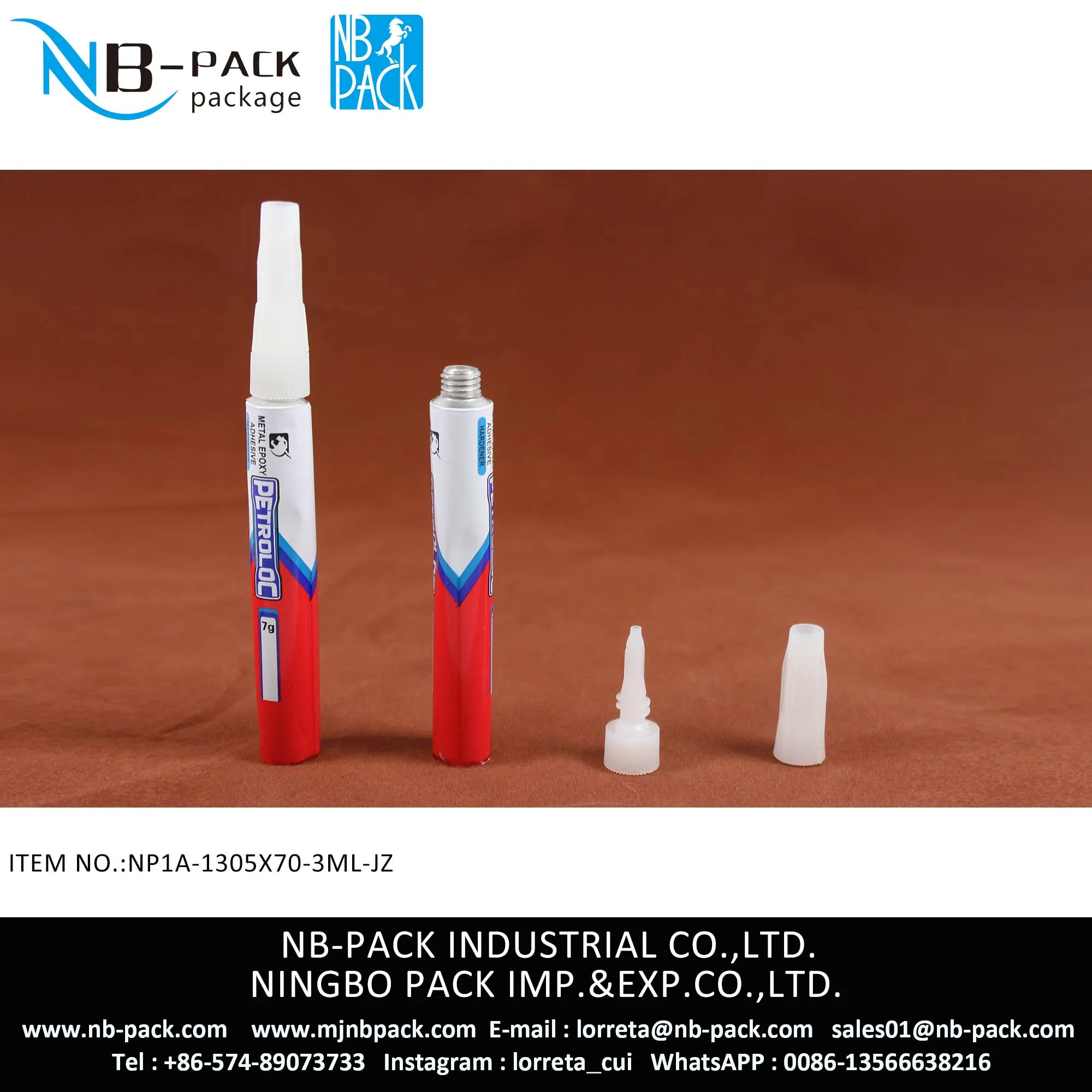 Industry Superglue Shoe Glue No.502 Glue Collapsible Aluminum Packaging Tube