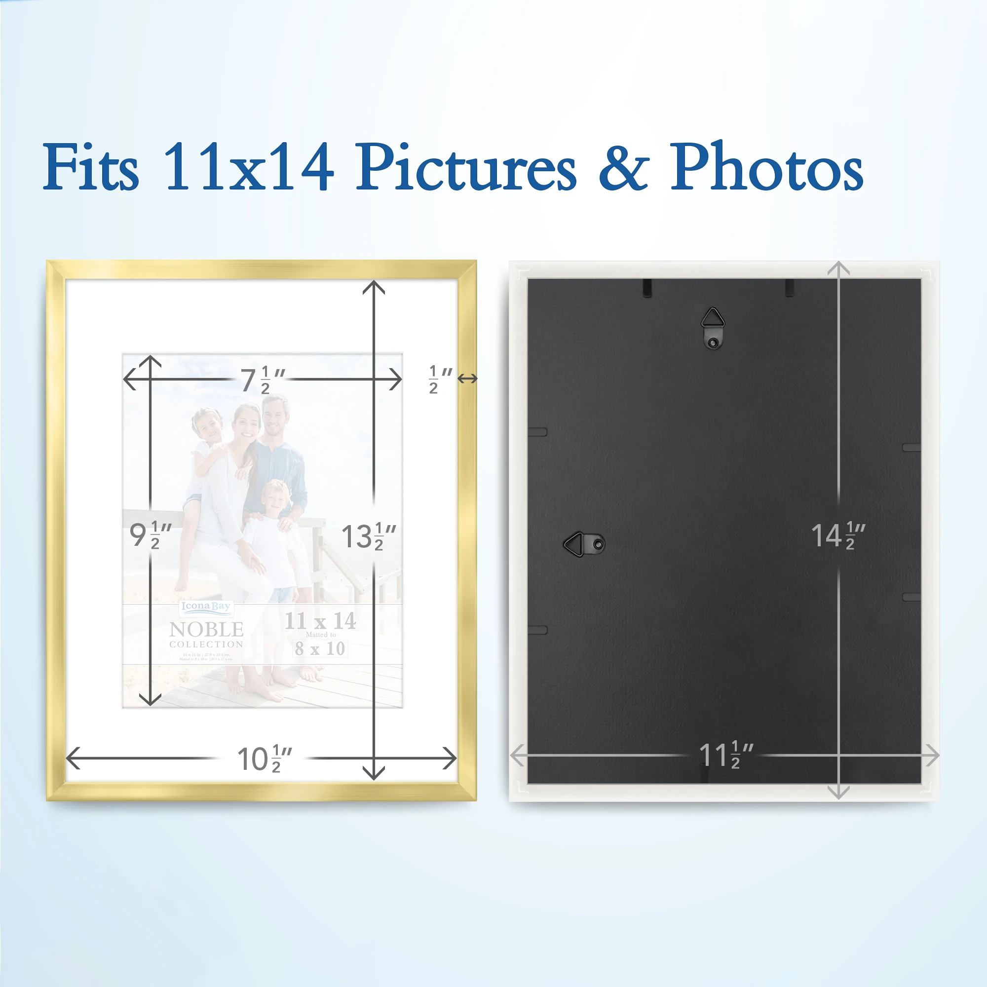 2024 Hot Selling Gold Photo Frame Custom 4x6 5x7 11x14 8X10 Size Home Wall Unbreakable Plastic Black Picture Frame