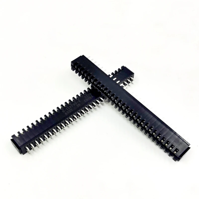 Original Standard Edge TE Header 6-119790-4 Tyco AMP Board to Board 28 Dual Pin Male Black Connector Polyester