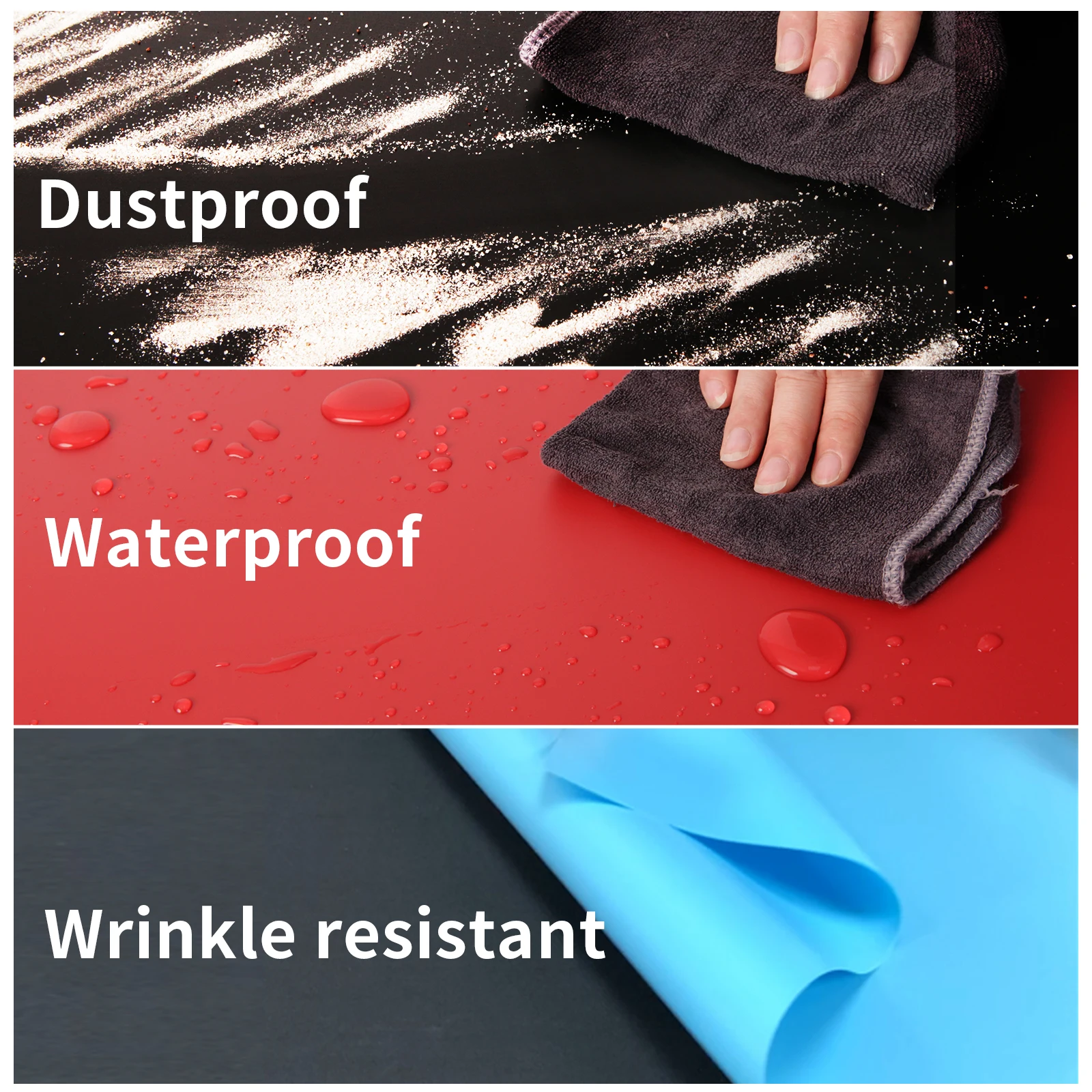 Selens 13 Sizes of PVC Background Photography PVC backdrop Vinyl Matt Reflective backdrop for Photo Video Photography Studio