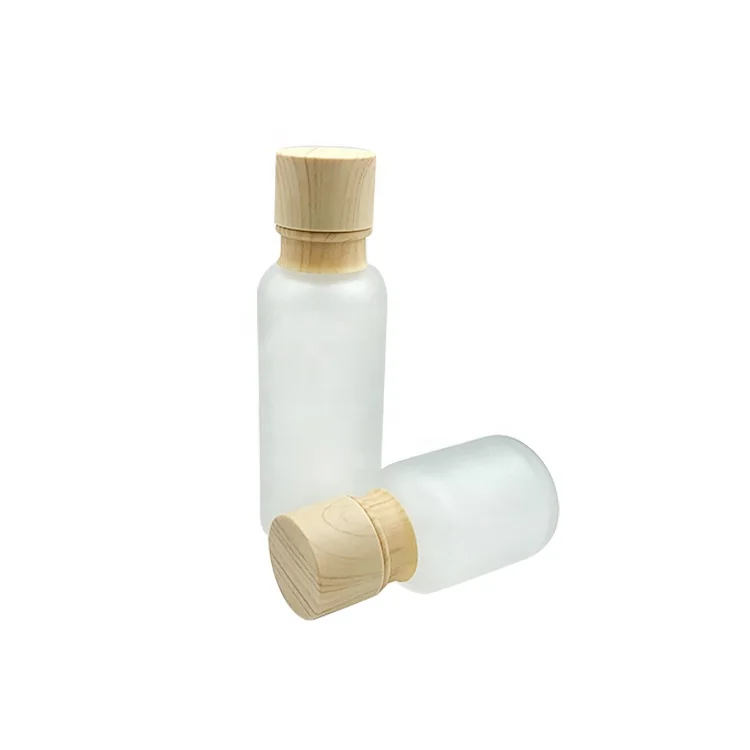 50ml 110ml goats milk lotion pump bottle transparent cosmetic glass bottle for skin care