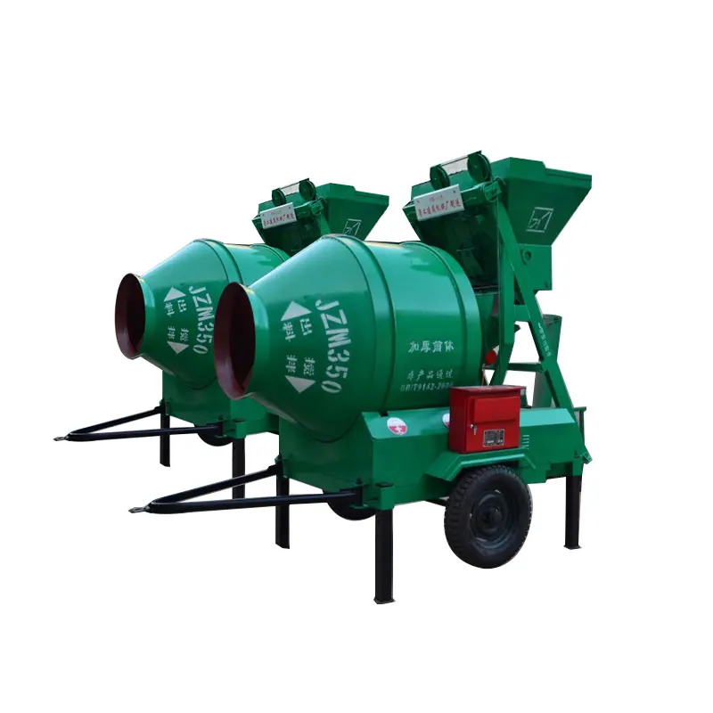 Direct Salejzc500 Concrete Mixer 500L Construction Mortar Fully Automatic Tipping Bucket Crawling Bucket Drum Mixer