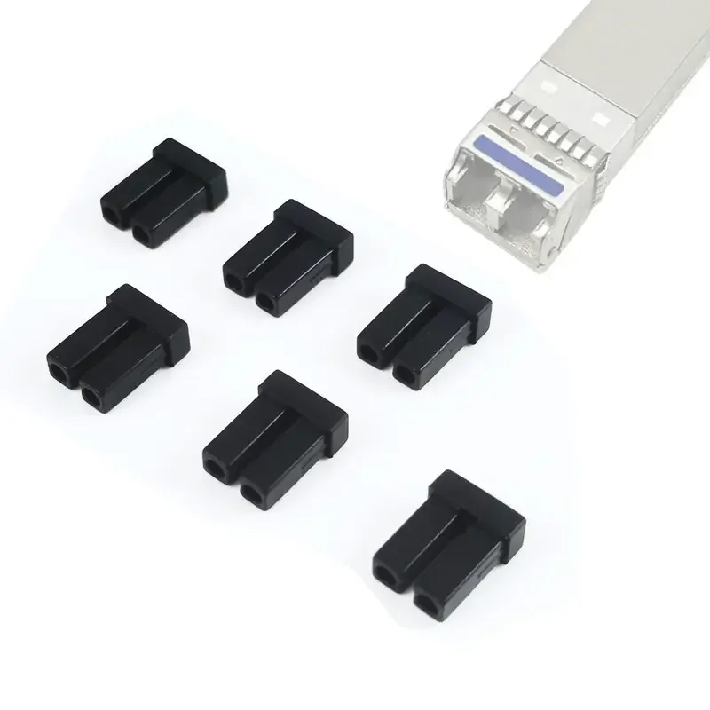 SFP QSFP Optical Transceiver Module Duplex LC Dustproof Plug Silicone Anti Dust Plug Cap Cover Dual LC Port Protector