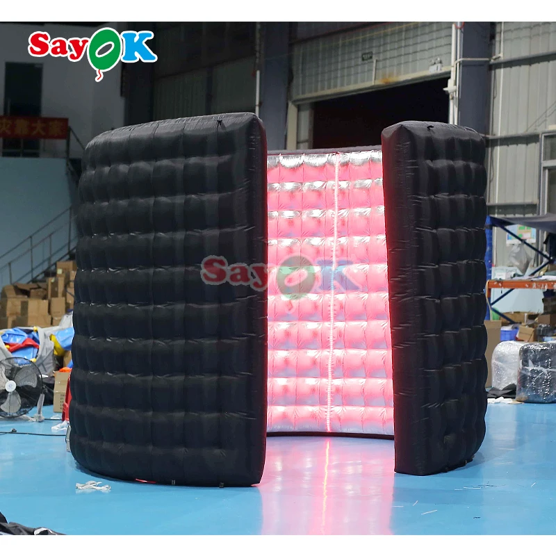 Portable Inflatable 360 Photo Booth Enclosure Backdrop Wholesale Inflatable Led 360 Photo Booth For Wedding Party