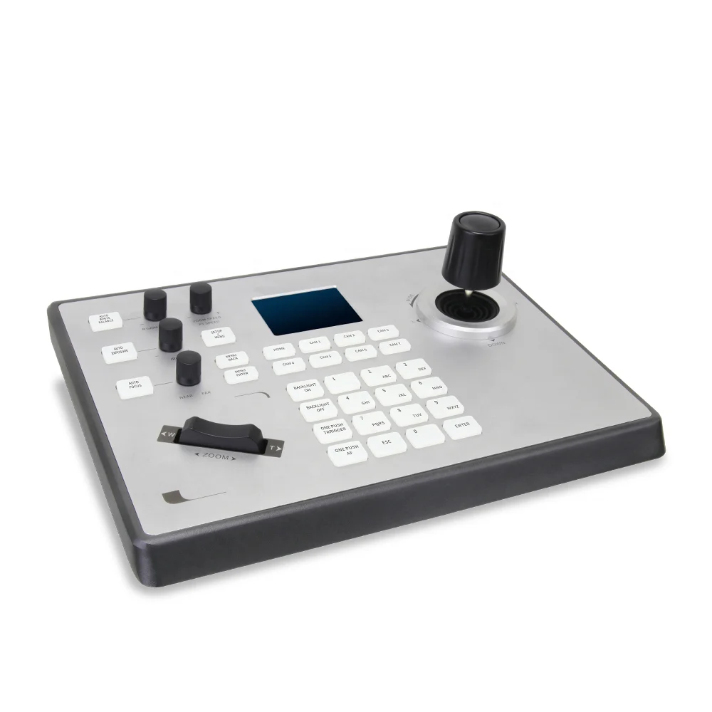 Latest POE 4D joystick cctv switchboard remote control smart security keyboard ip ptz camera controller