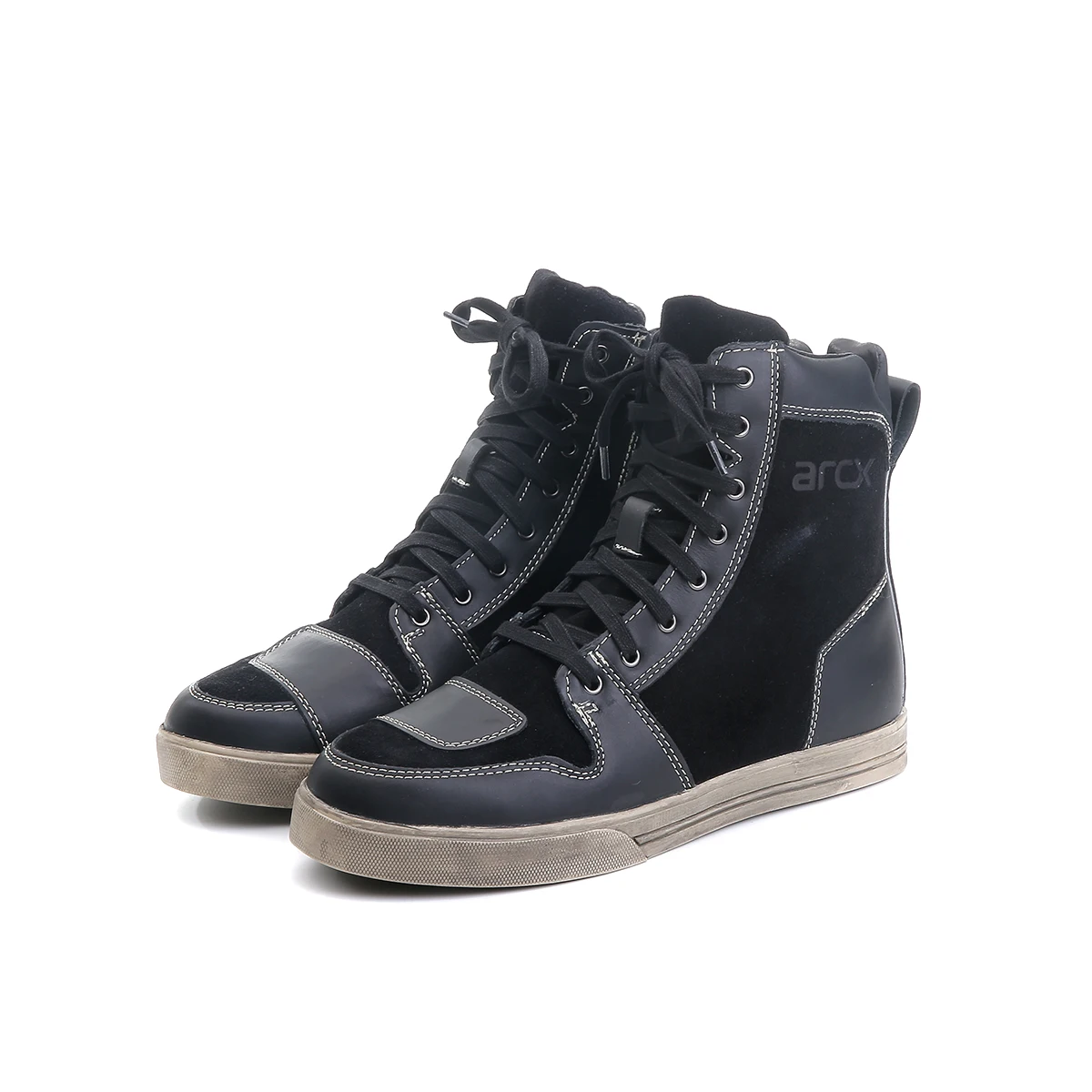 ARCX Motorcycle Touring Boots  Sports Waterproof Casual Wear Leather Adventure Riding Sneaker Shoes