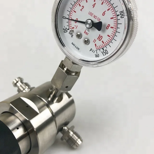  Одноступенчатый регулятор из нержавеющей стали высокой чистоты для газового