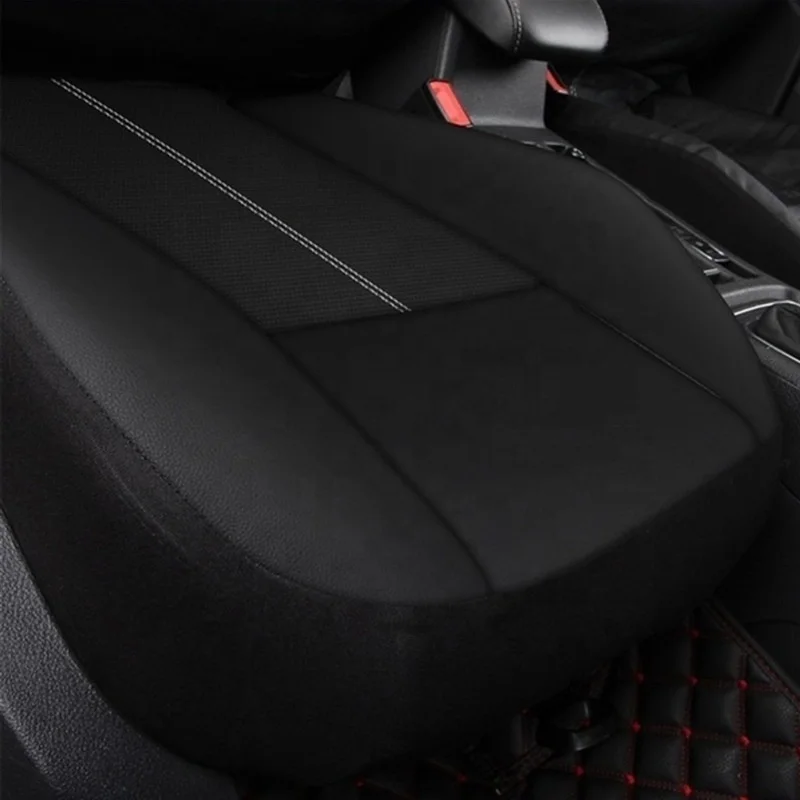 custom 2 5 seat Breathable Fashion PU custom luxury car accessories seat covers Black universal leather car seat cover Full Set