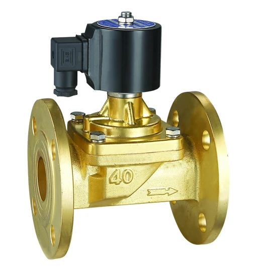 
RSPS-25F 2 way steam high temperature solenoid valve with flange end brass body 