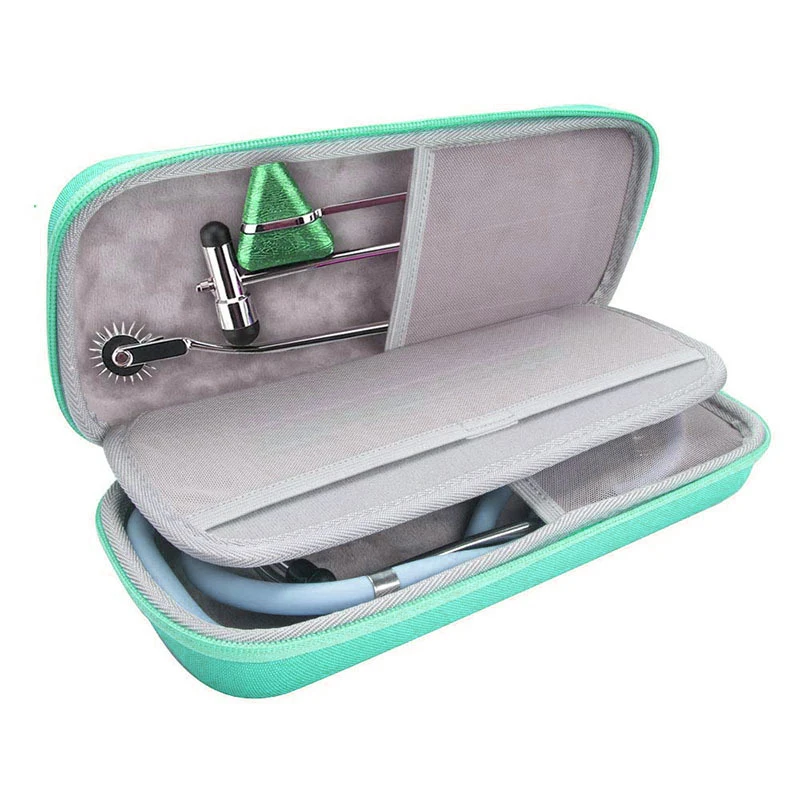 Littmann Stethoscope Case Nylon Green 1680D OEM Tool Case Mahjong Travel Case Cardiology Iv Case Bovke Impact Resistant EVA 100g