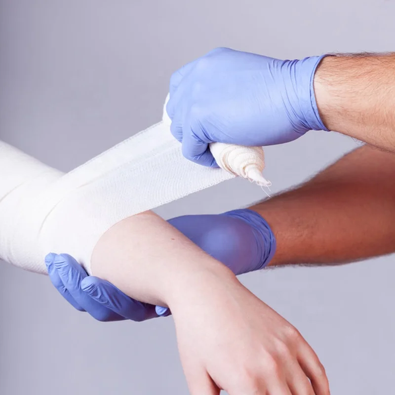 Custom Nitrile Gloves 100 PCS/Box Dental Exam Non Latex Gloves Violet Blue Powder Free Disposable Nitrile Gloves for Medical