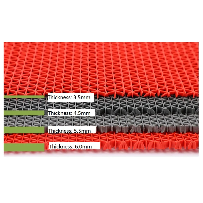 PVC S Hollow Mat PVC Mesh Mat Anti slip Swimming Pool S Mat