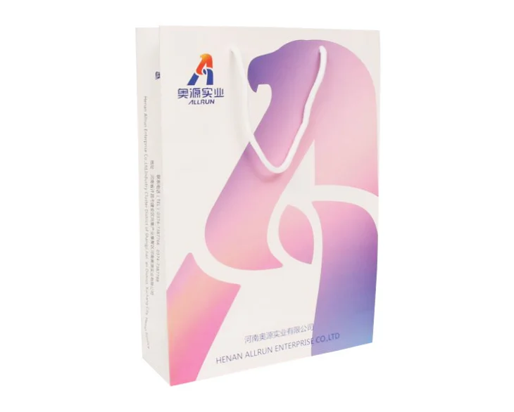 Wholesale Promotional Custom Full Printing UV Paper Bag For Shopping,Custom flat bottom kraft paper bag --DH2190