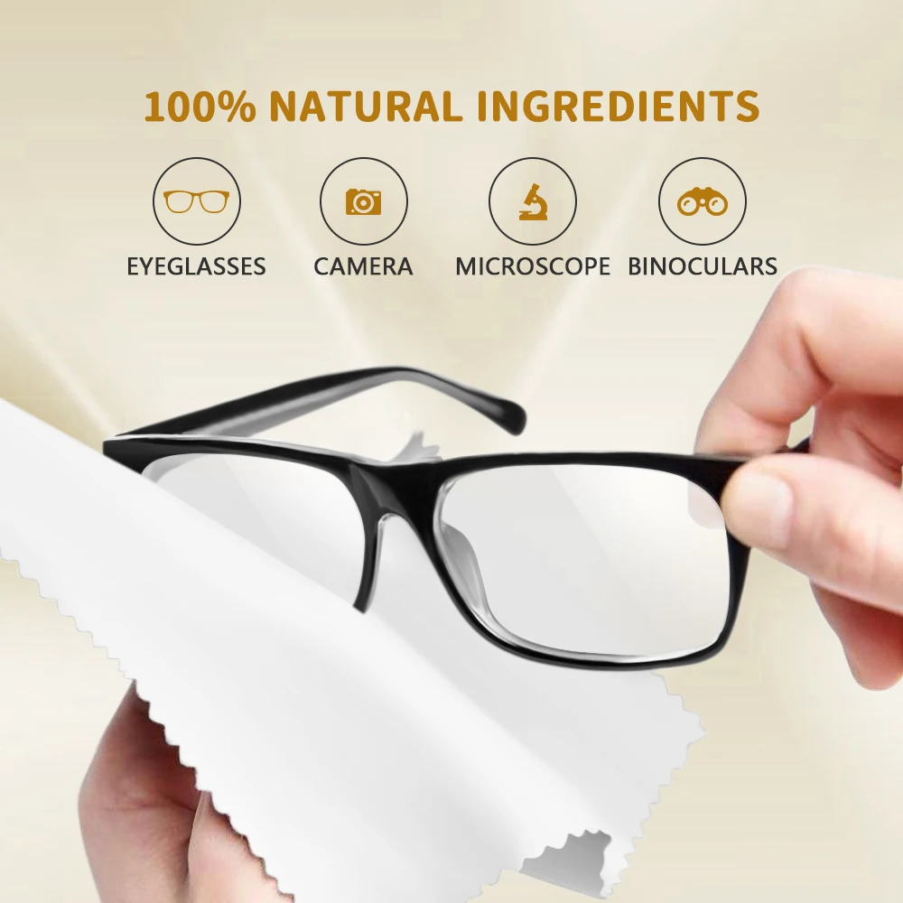 20ml Wholesale 100% Natural Glasses Cleaning Kit Wiping Micro Fiber Eyeglasses Lens Care Tool Screwdriver Eyeglass Cleaner Brush
