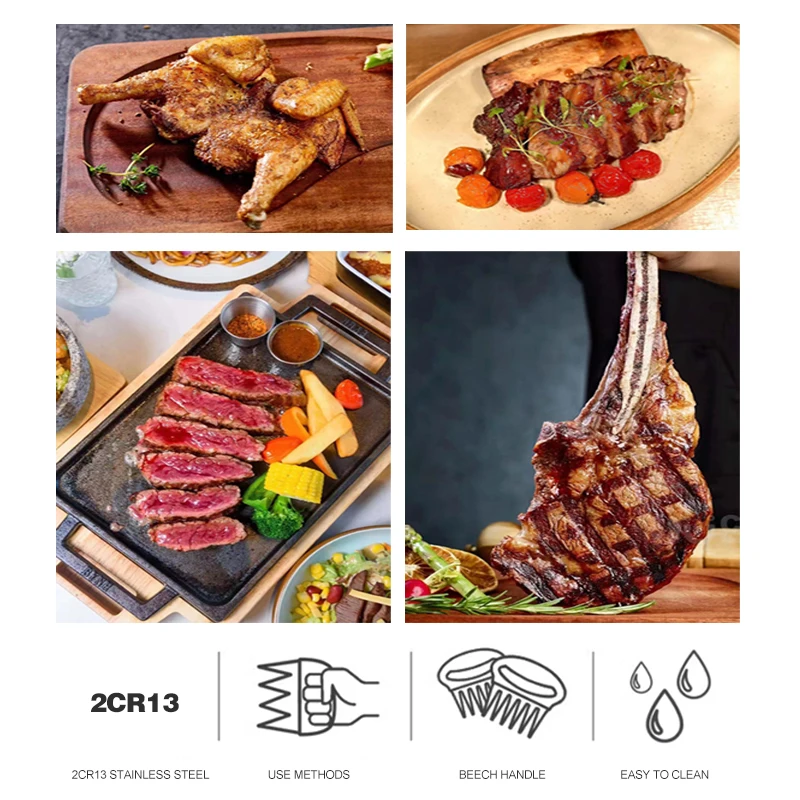 Best Selling Easy Shredding Pulling Handling Lifting Cutting Forks BBQ Meat Claws Pulled Pork Shredder