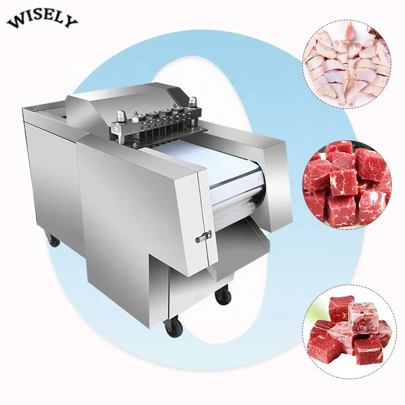 Frozen Meat Cutter  Machine Chicken  Pork Fish Meat Cutting Machine  Duck Beef   Meat Dicer Grinder Machine