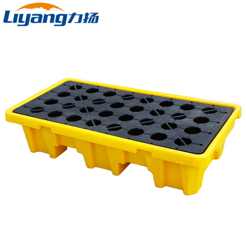 4 Way Entry Steel Reinforced Wholesale Standard Size Grid 3 Skids Industrial Durable Warehouse Storage Plastic Pallet