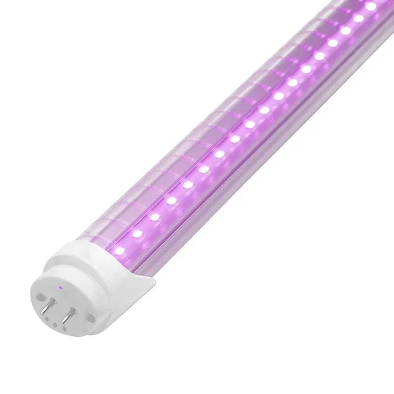 full spectrum horticulture double 4ft ip65 cfl reflectors integrated fluorescent waterproof  t8 led grow light Split