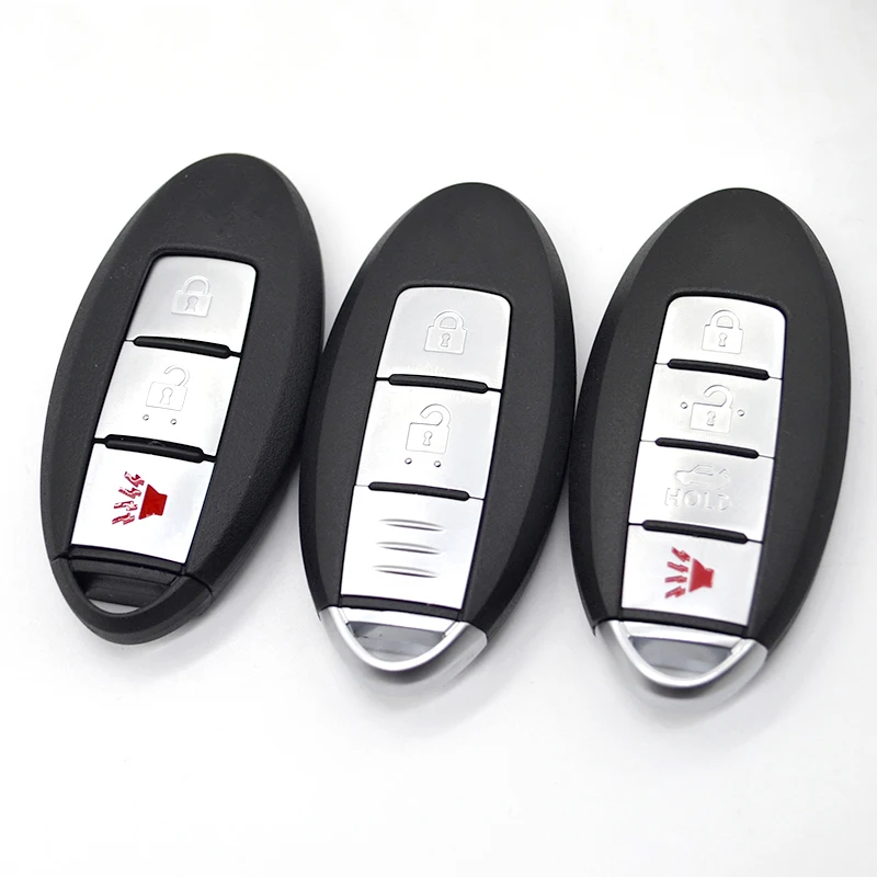 DMKEY smart car key shell case 2/3/4buttons for Nissan Teana Sentra Versa Rogue remote keyless cover replacement