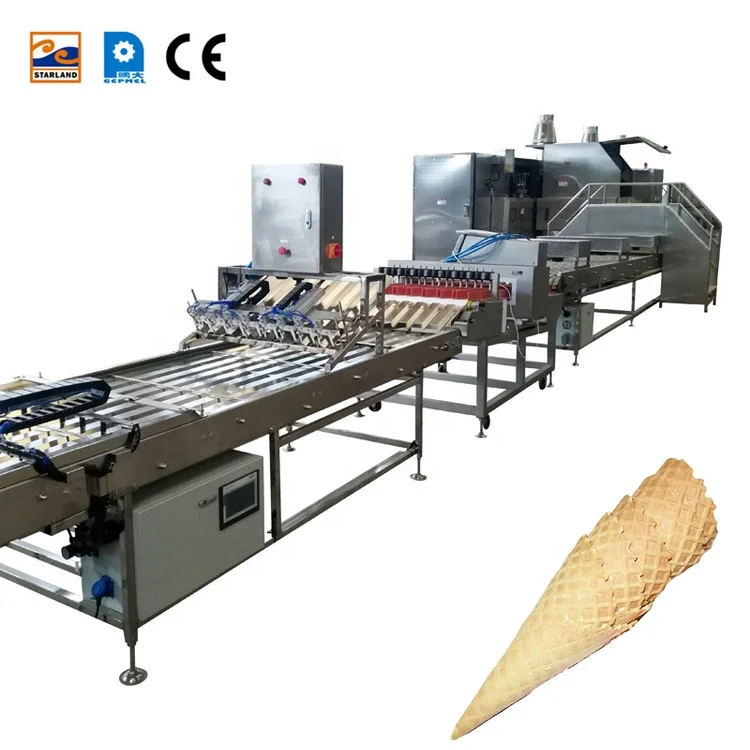 Wholesale Price Automatic Stainless Steel Egg Roll Maker / Wafer Stick Making Machine /sugar Cone Processing Machine