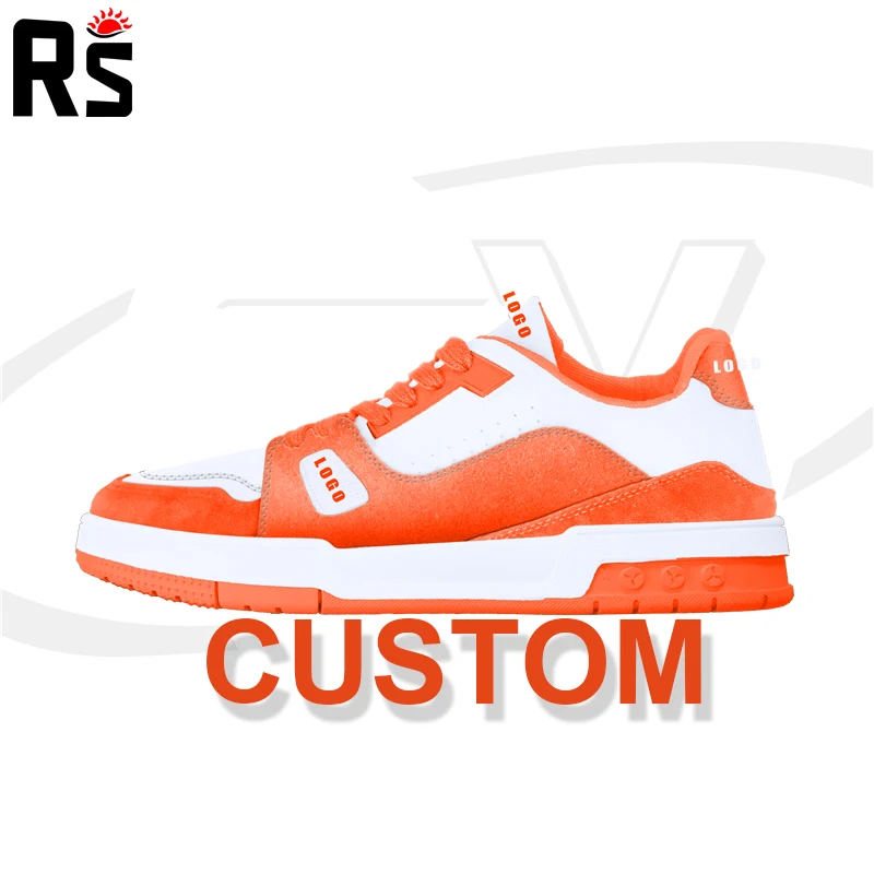 OEM Famous Brands Designer Leather Luxury Tennis Vintage Trainer Custom Logo Basketball Sport Casual Sneaker Shoes For Men