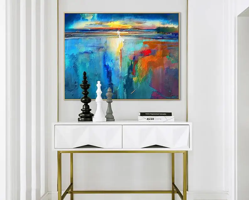 Minimal Painting Modern Canvas art Oversize abstract Original handmade Luxury painting for living