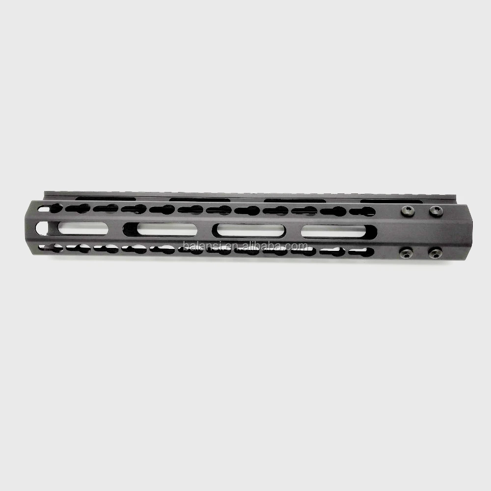 
12 inch keymod handguard Free Float Super Slim ar 15 Handguard Quad Rail steel Nut Fit .223 for M4 M16 