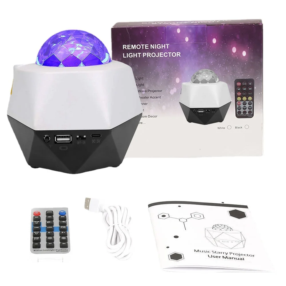 Music Crystal Magic Ball Lamp Outdoor Rotating Stage Led Theater Light UFO Led Stage Light