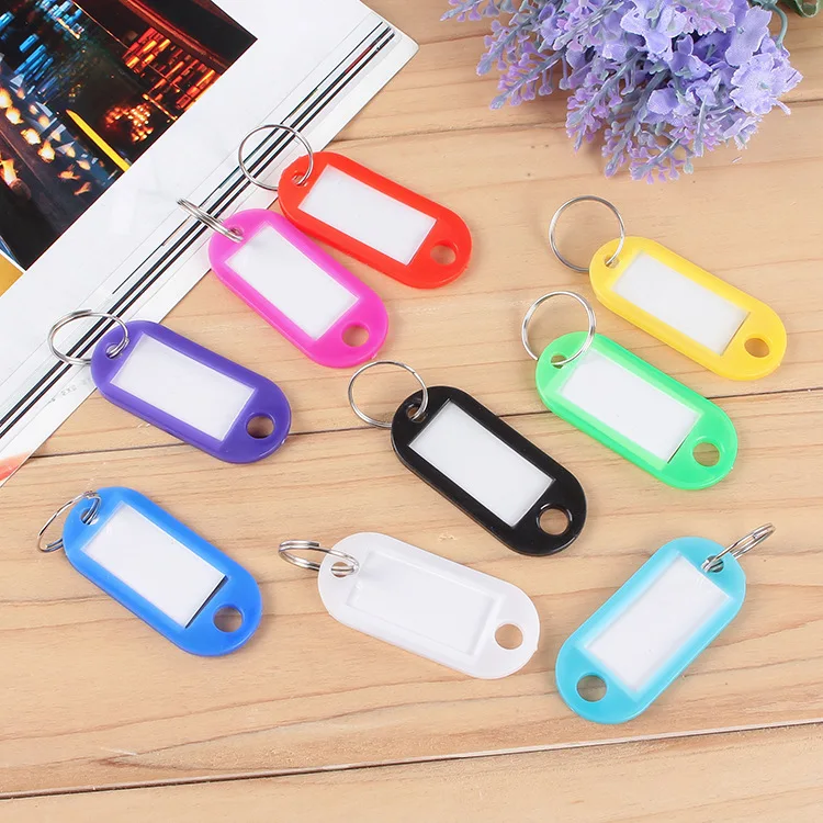 High Quality Ring Keyring Assorted Color Plastic Coded Key ID Label