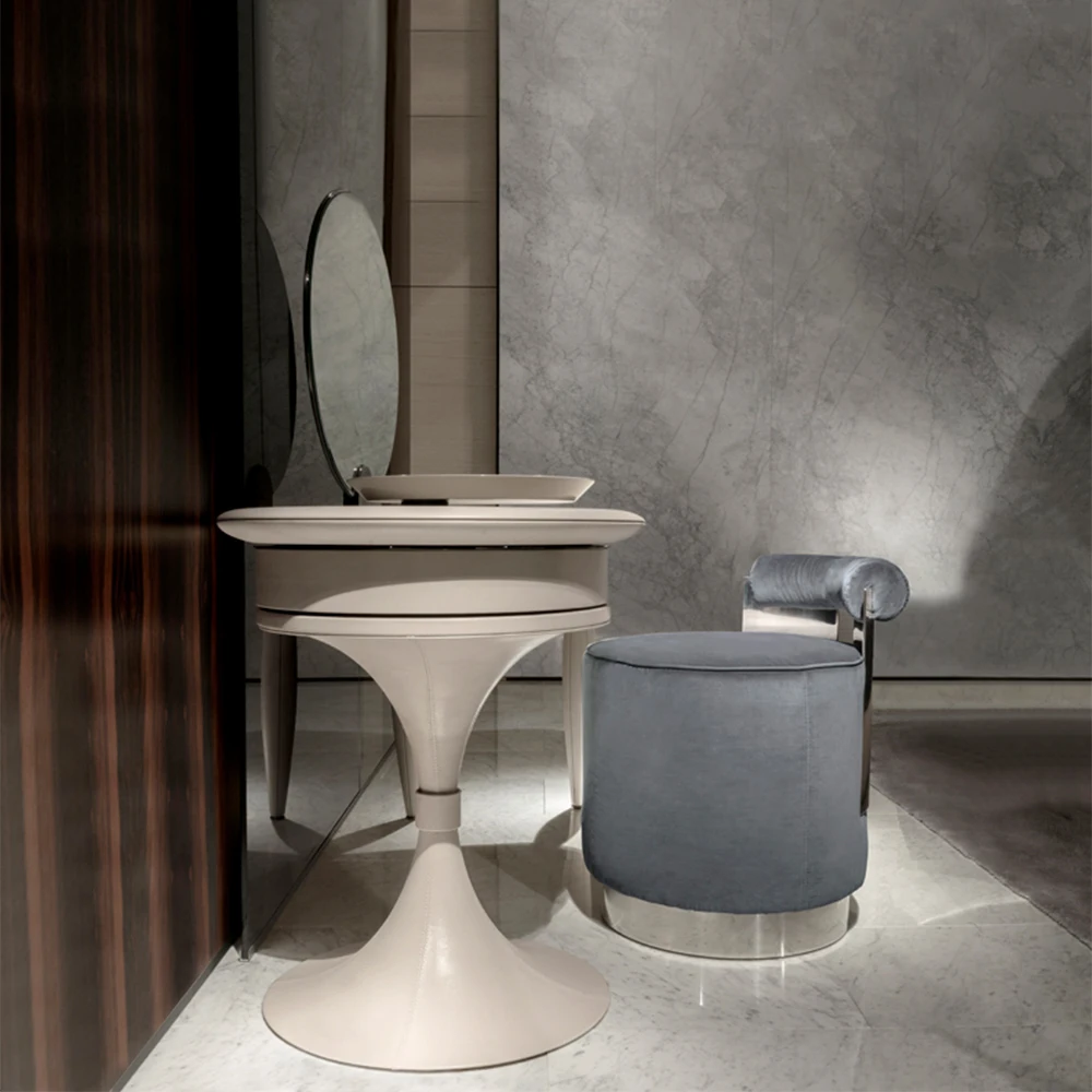 Shelly stool modern design big ottoman pouf bar stools chairs bench with backrest