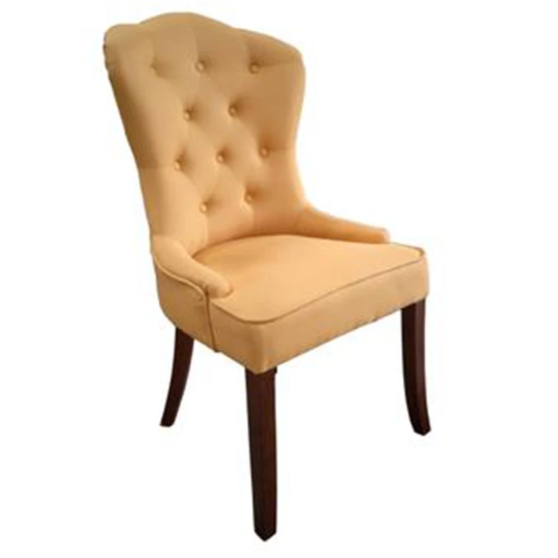  Hendry Factory Luxury Leather/Fabric casino chaise cadeira sedie sillas Dining Chair With Backrest Restaurant Solid