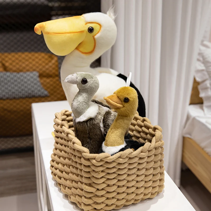 Likelike Vulture Ostrich Pelican Stuffed Animal Bird Plush Toy Soft Stuffed Wild Animal Bird Toy Plush Stuffed Bird Toy