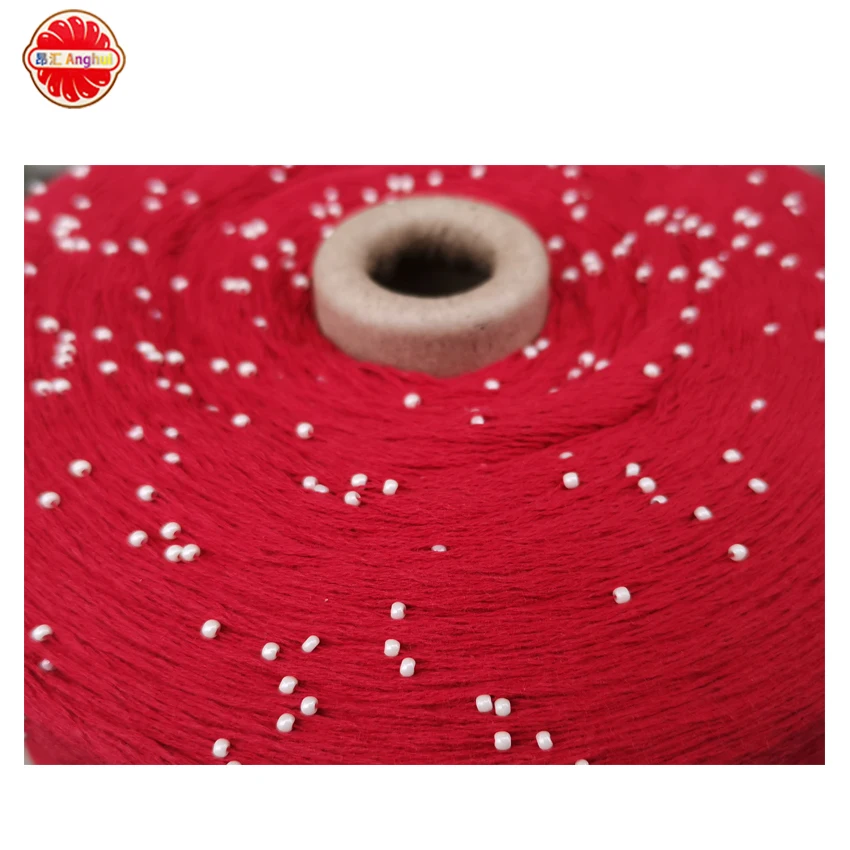 Beads Yarn 100% Cotton Beads Yarn Super Soft For Handknitting DIY Sweater Knitting Yarn