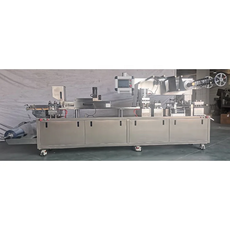 DPP420 Automatic High Speed Eyemark Servo Motor Camera Inspection Blister Packing Machine For Tablet Capsule Liquid Jam Sauce