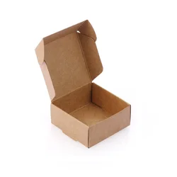Folded Recycle Small Kraft Paper Soap Box Folding Mini Small Square Skin Care Jar Essential Oil Paper Box