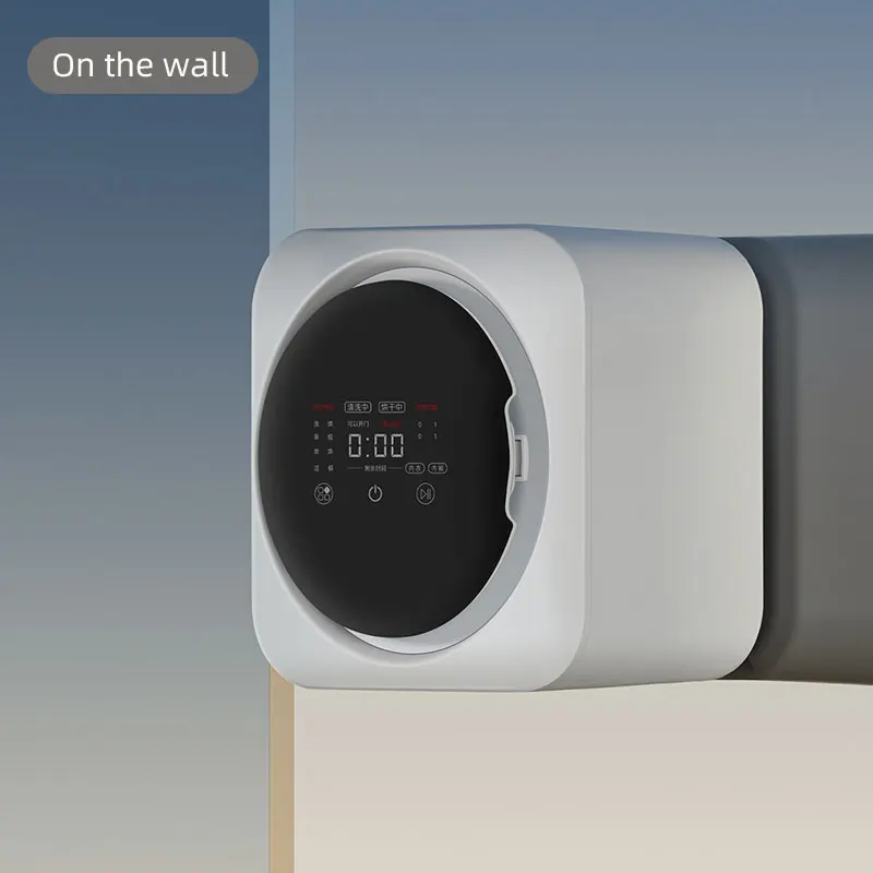 Mini Drum Washing Machine Fully Automatic Drying and Disinfection Intelligent Underwear Wall Hanging Washing Machine