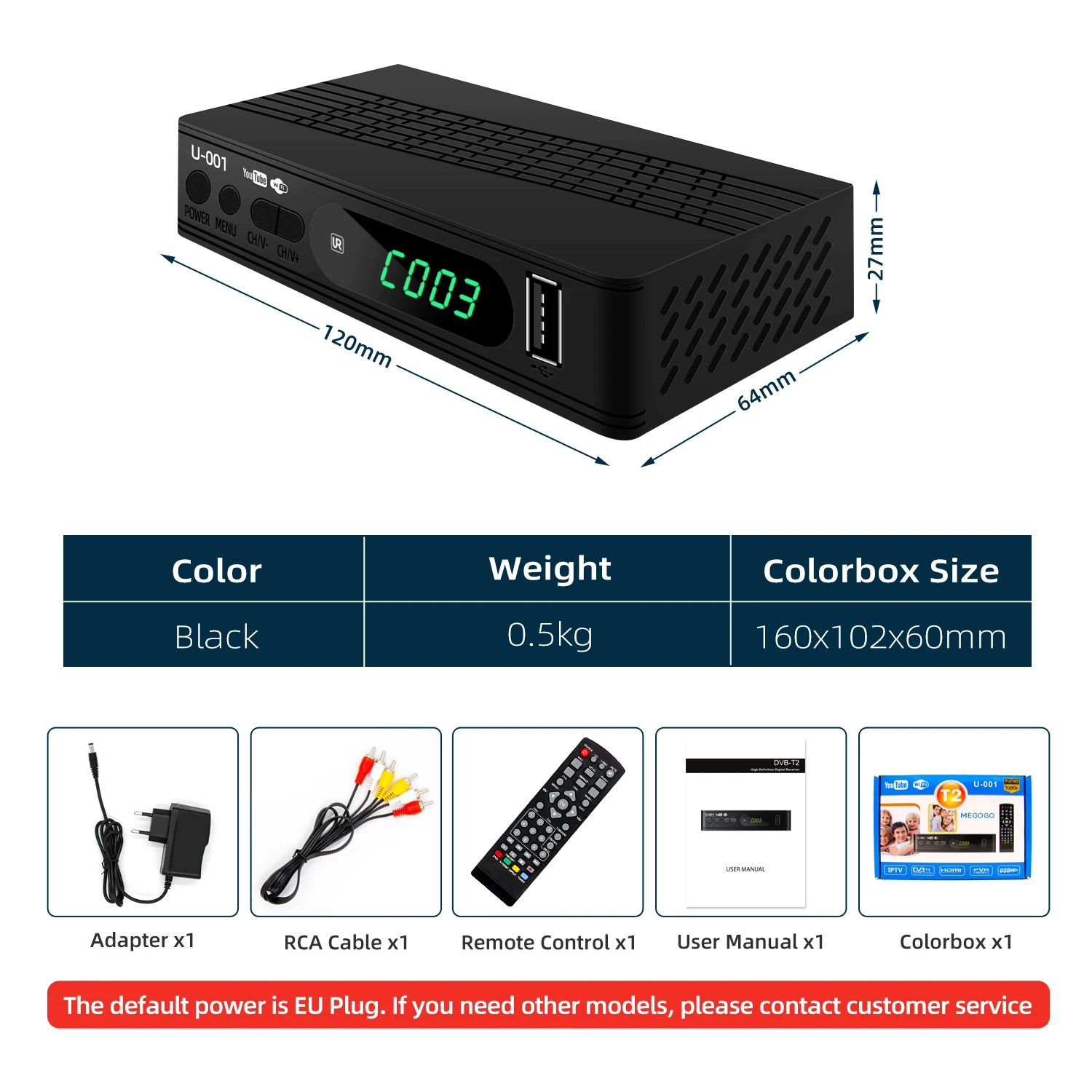2021 TV BOX производитель DVB-T2 Full HD приемник для Южная