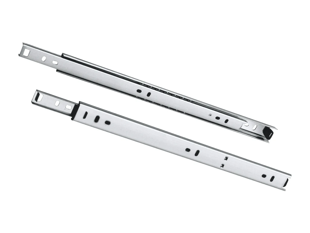 Hot!! 2 Fold ball bearing slides 2 fold drawer slide 27mm drawer slide