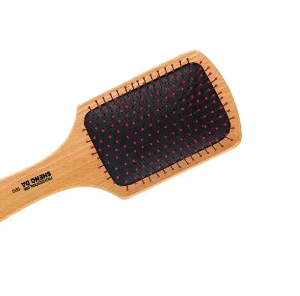 Custom Hot sale  blogger wooden big board hair comb hair scalp massage air cushion beech brush hair comb