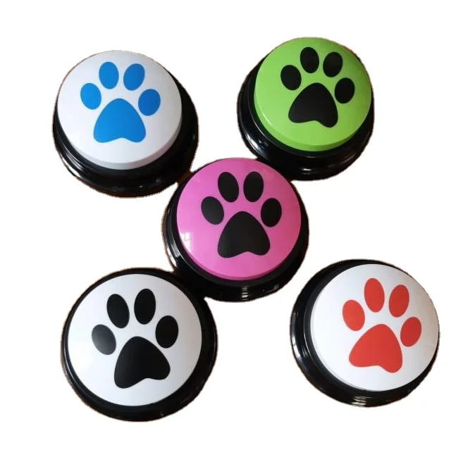 Wholesale Dog Communication Buttons Recordable Dog Talking Training Button Custom Dog Button