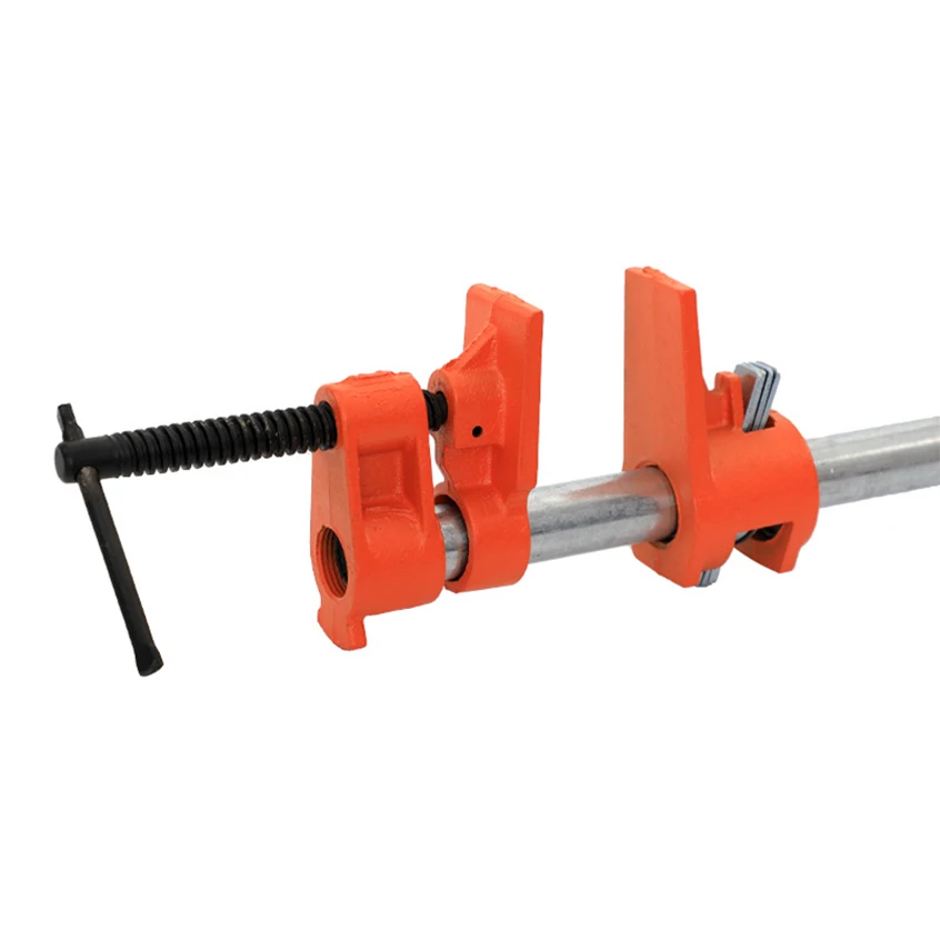 Newest Woodworking Heavy Pipe Clamp Jaw Vise Fixture Set for Wood Glue Drilling