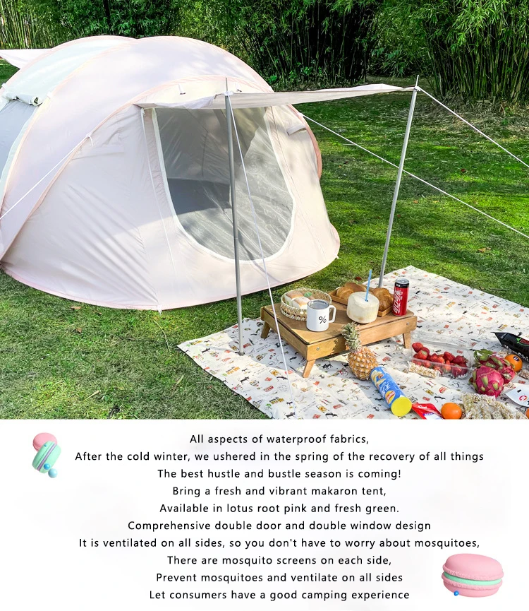 Family Picnic Portable Automatic Pop Up Camping Outdoor Tent