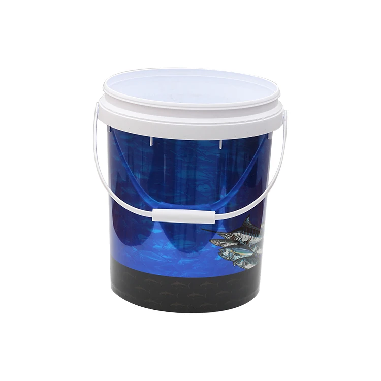 China Brand Different Colors 18l Plastic Water Bucket With Lid For 5 Gallon