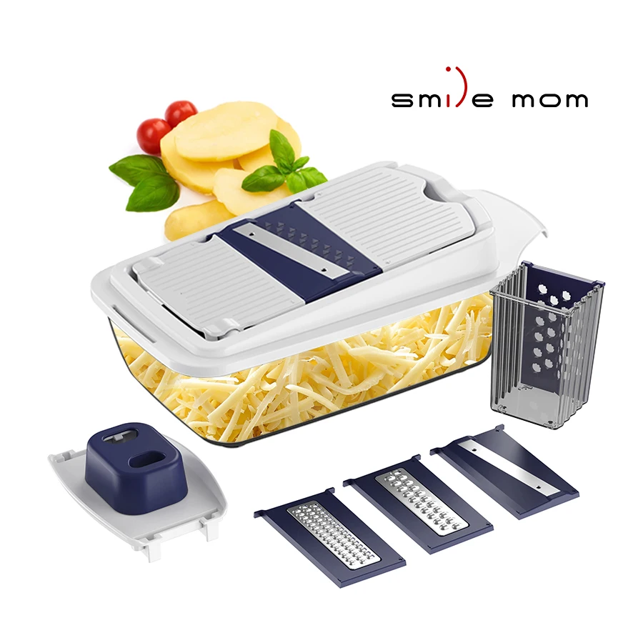 Multifunctional Manual Vegetable Chopper Handheld Press Cutter & Slicer for Onion Potato Other Fruits & Vegetables