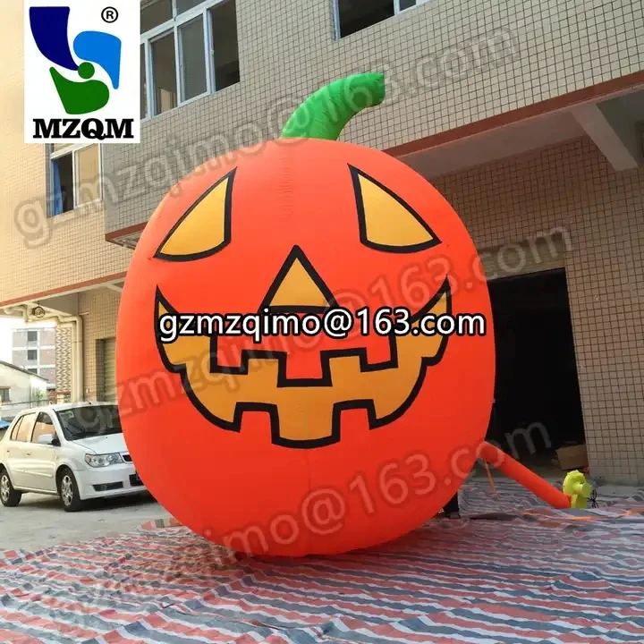 Outdoor Giant Halloween Decoration Inflatable Pumpkin Backyard Adervitising Ballon For Sale