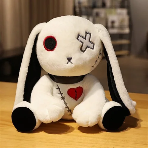 Halloween Darkness Funny Cute Push Dolls Custom Devil Gothic Rabbit Plush Toys Manufacture