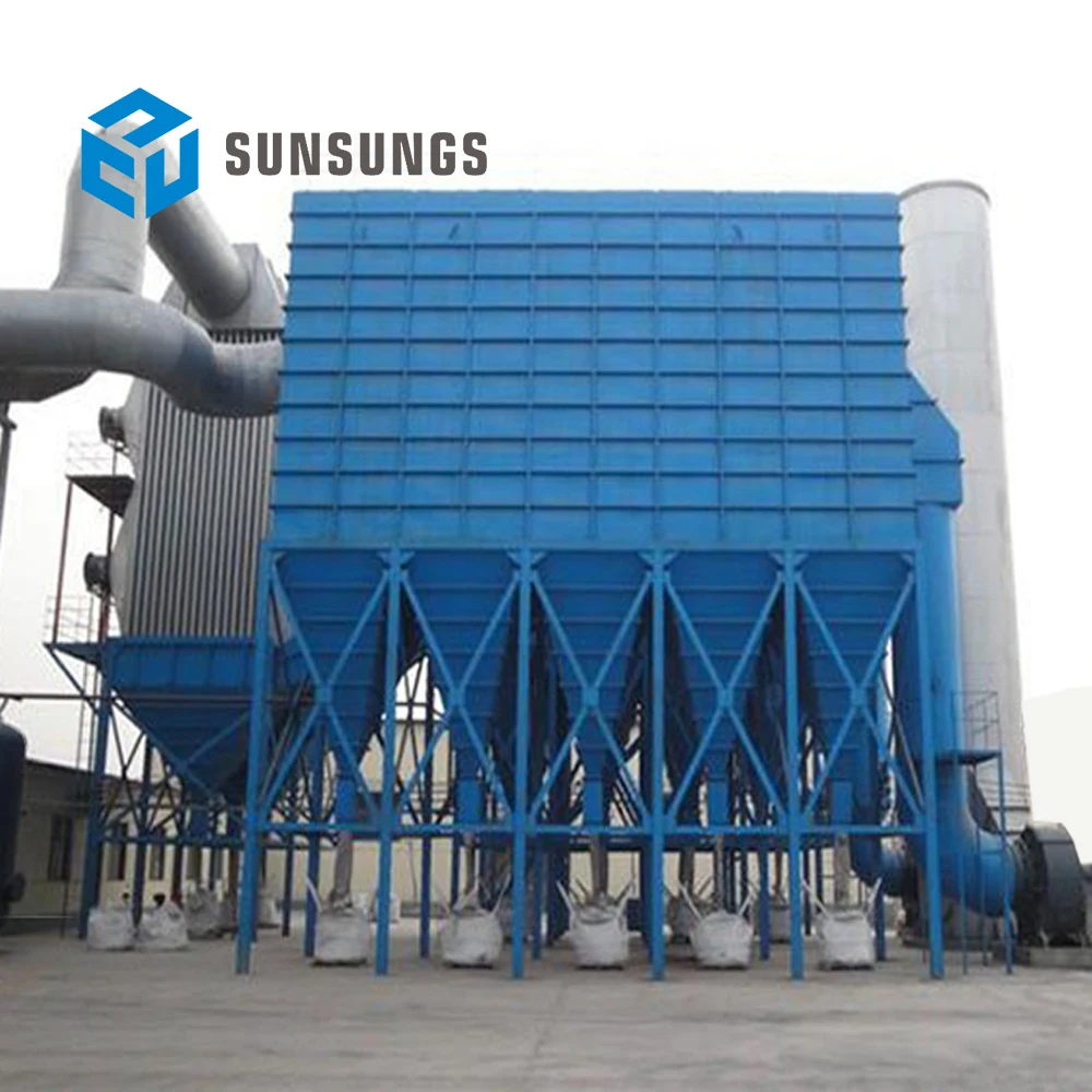 Low Price Industrial Dedusting System Jet Pulse Long Bag Type Workshop High Temperature Dust Collector Used in Cement Plant