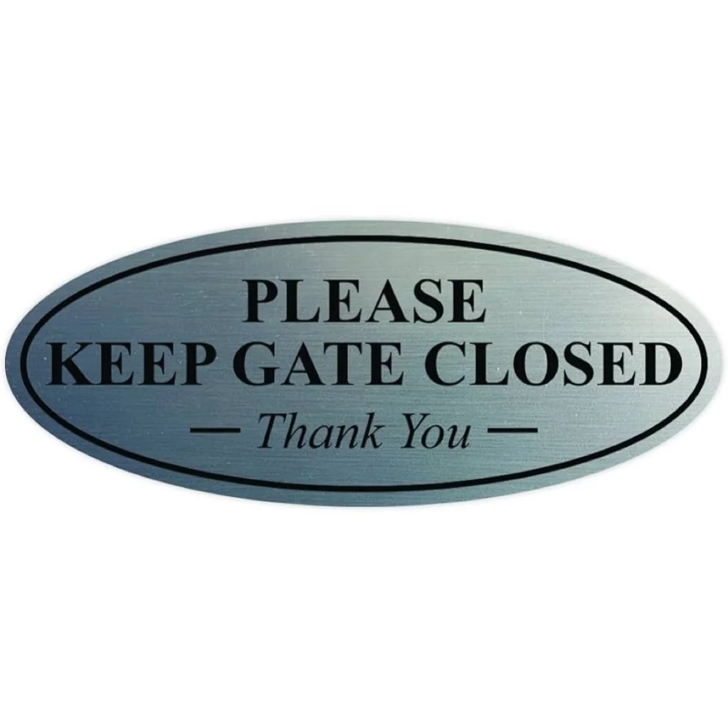 Securun PLEASE KEEP GATE CLOSED Thank You Sign